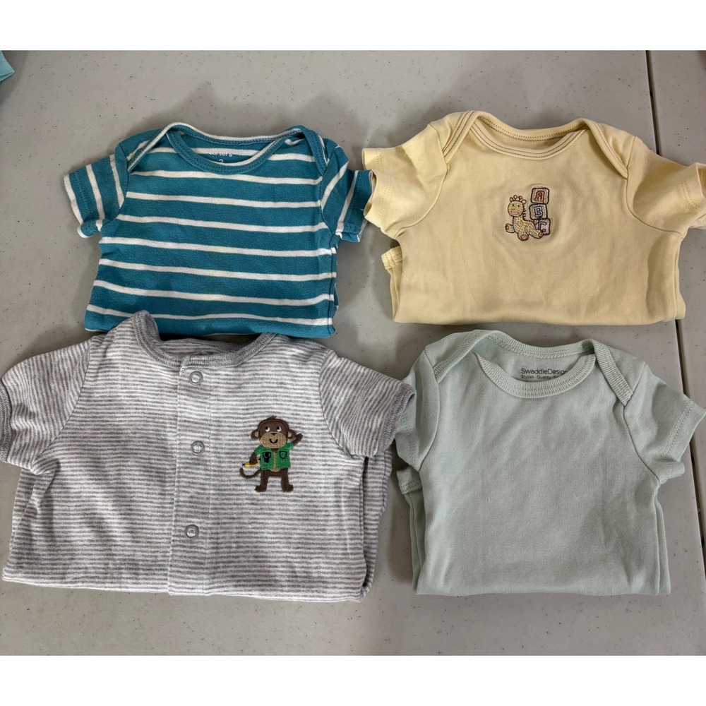 Baby‎ Clothes Bodysuits 3 Months Carter's SwaddleDesigns Little Me set of 4